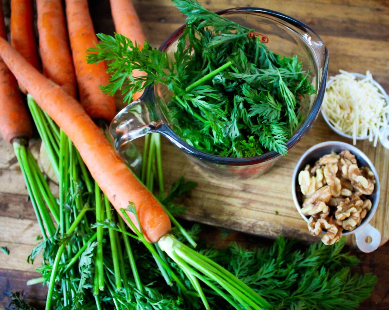 Carrot Top Pesto